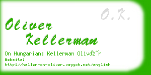 oliver kellerman business card